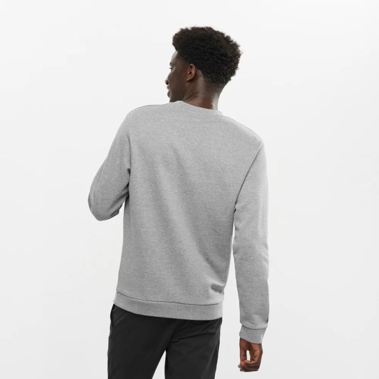 Grey Salomon Outlife Logo Summer Heather Men's Sweatshirt | PH 24631Z